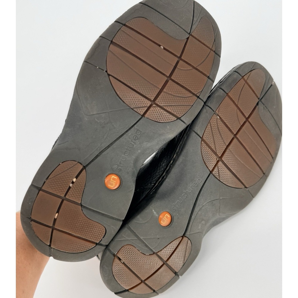 Clarks Unstructuredm Un.Seal Mens Black Leather Slip-On Comfort Shoes Size 9.5 - Picture 5 of 6